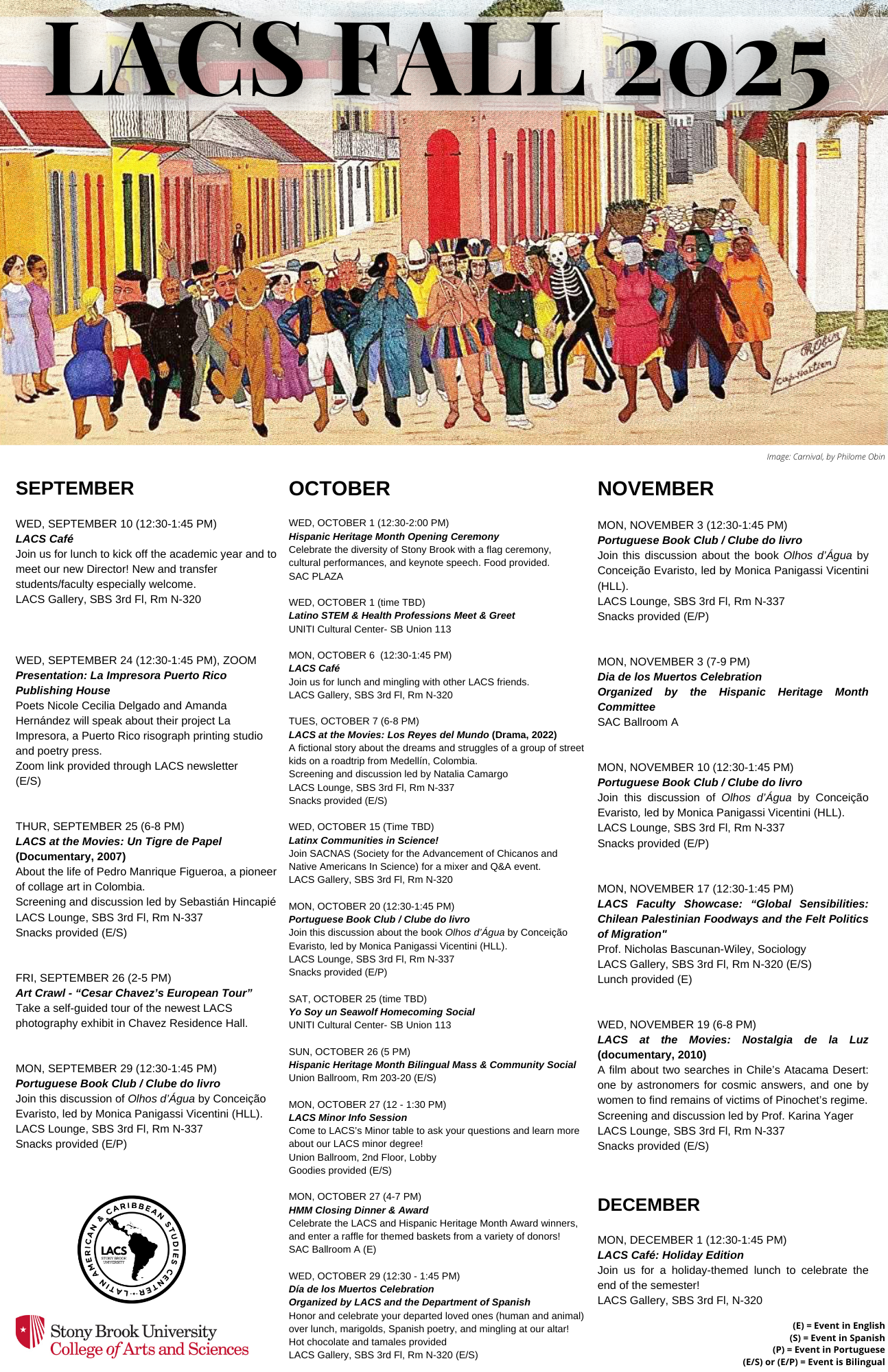 LACS Spring Calendar 2025 LACS Spring Calendar 2025