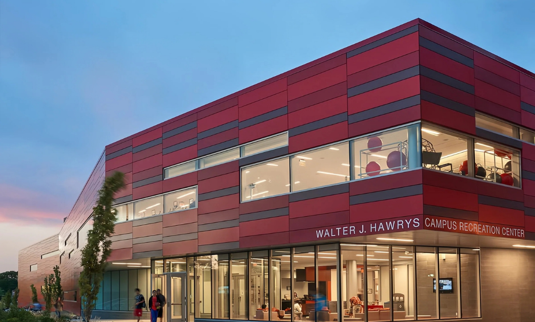 Exterior view of the Recreation Center.