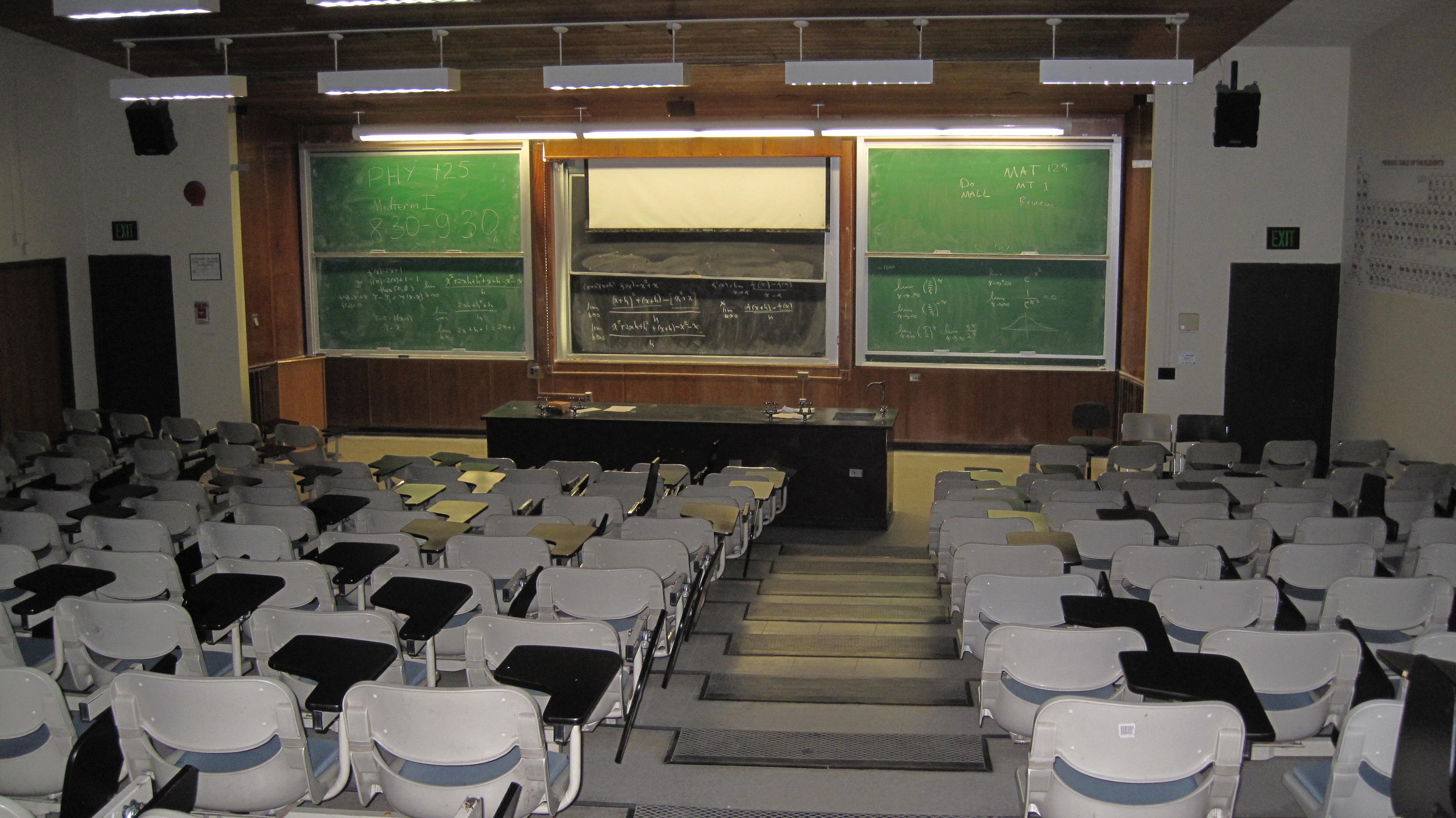 Empty classroom