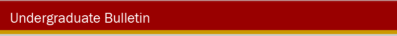 Title Bar for Undergraduate Bulletin