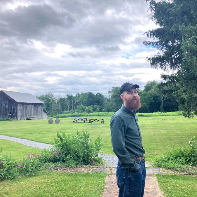 George Kovalenko in a field