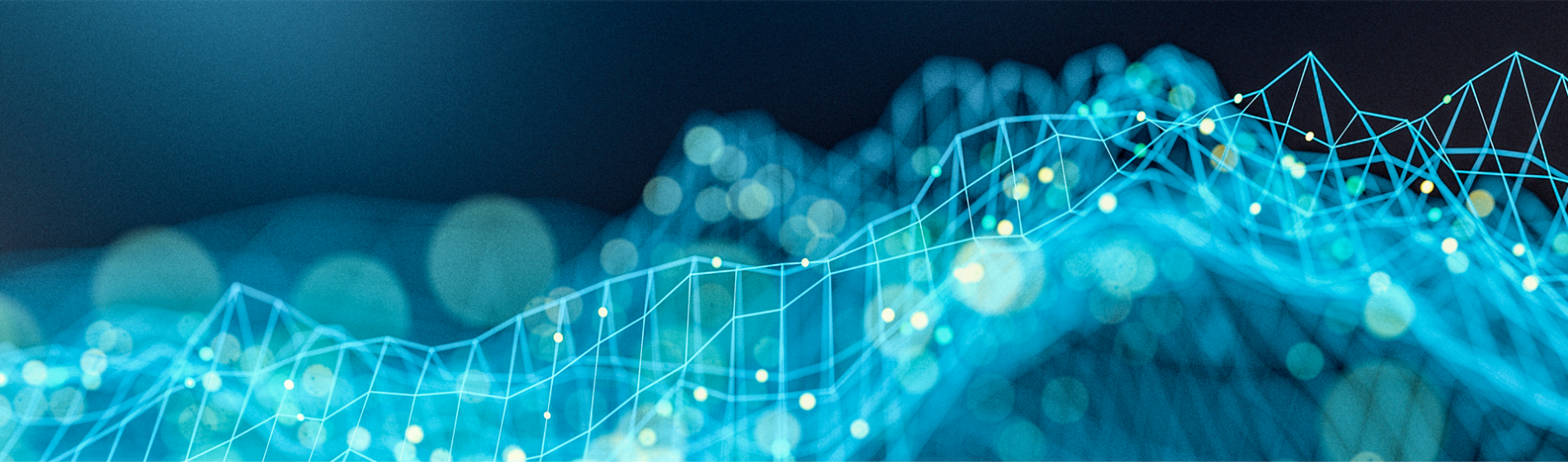 Blue light in a graph pattern
