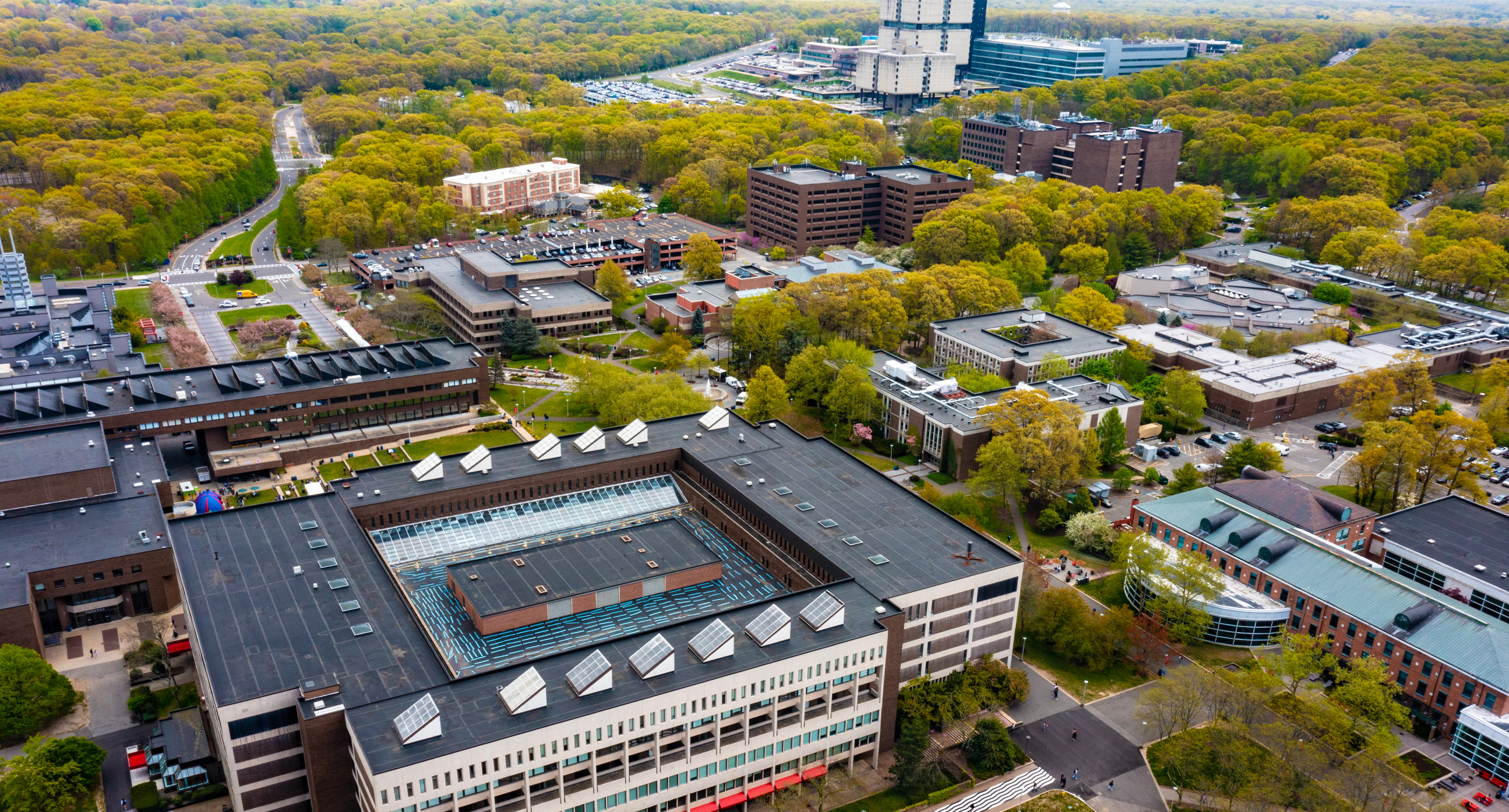 Arial of SBU Campus