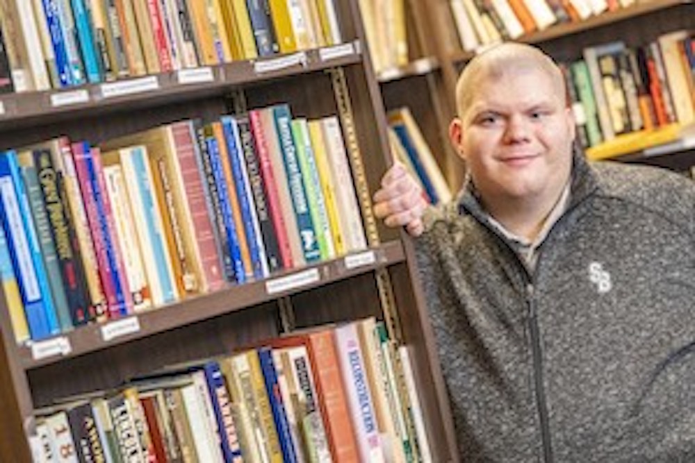Student who presented at history departmental symposium