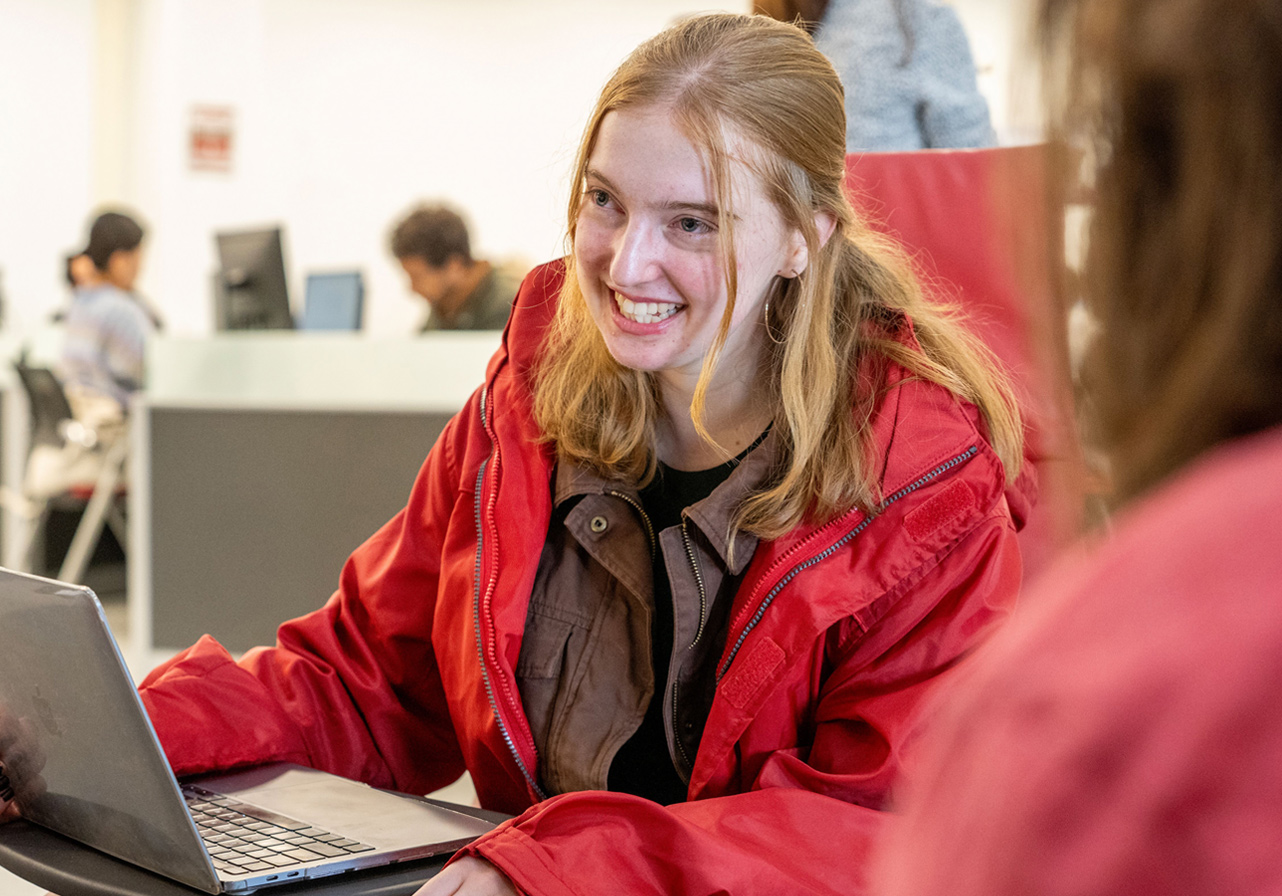 Student meeting with an advisor
