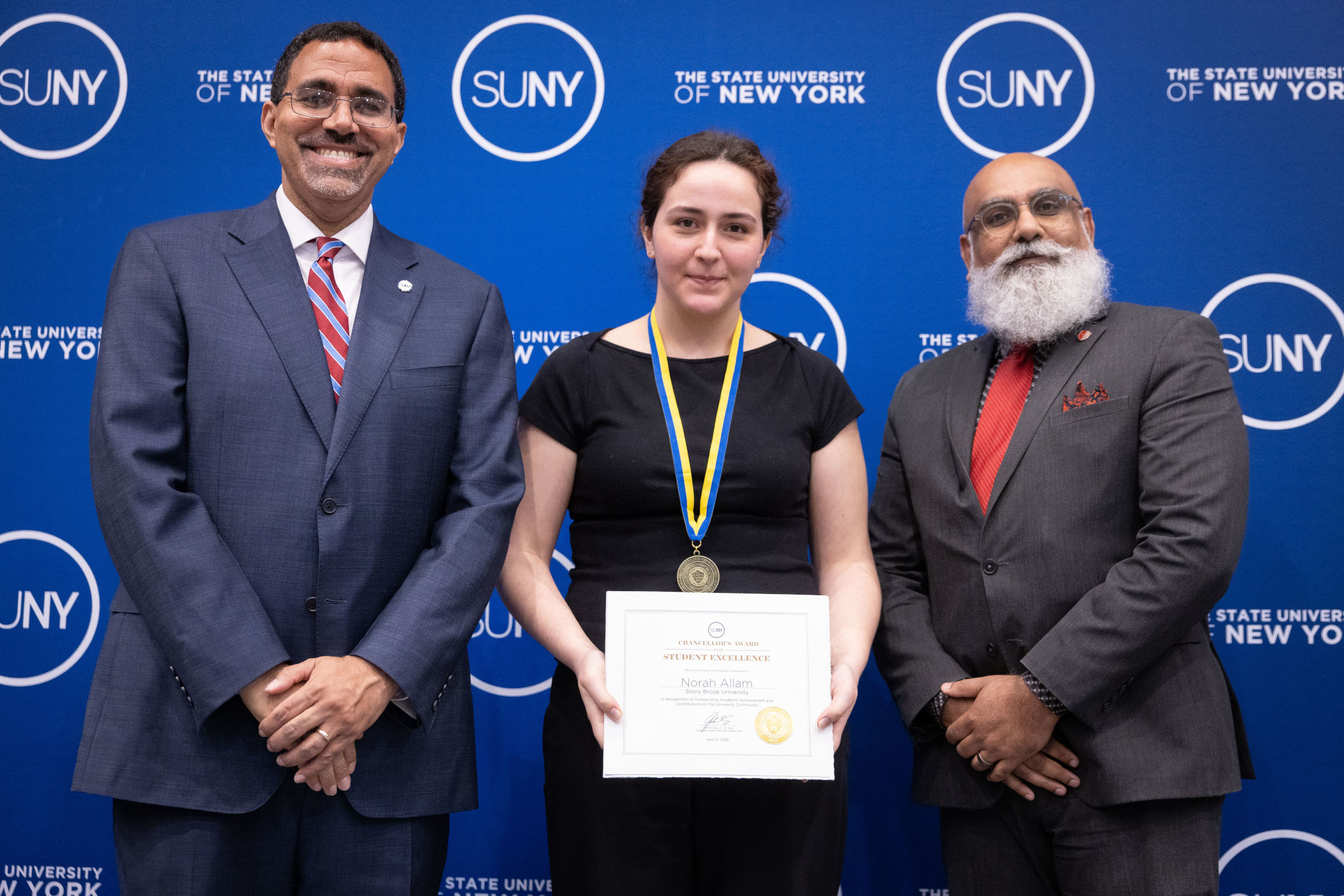 Norah Allam Norah Allam receiving an award