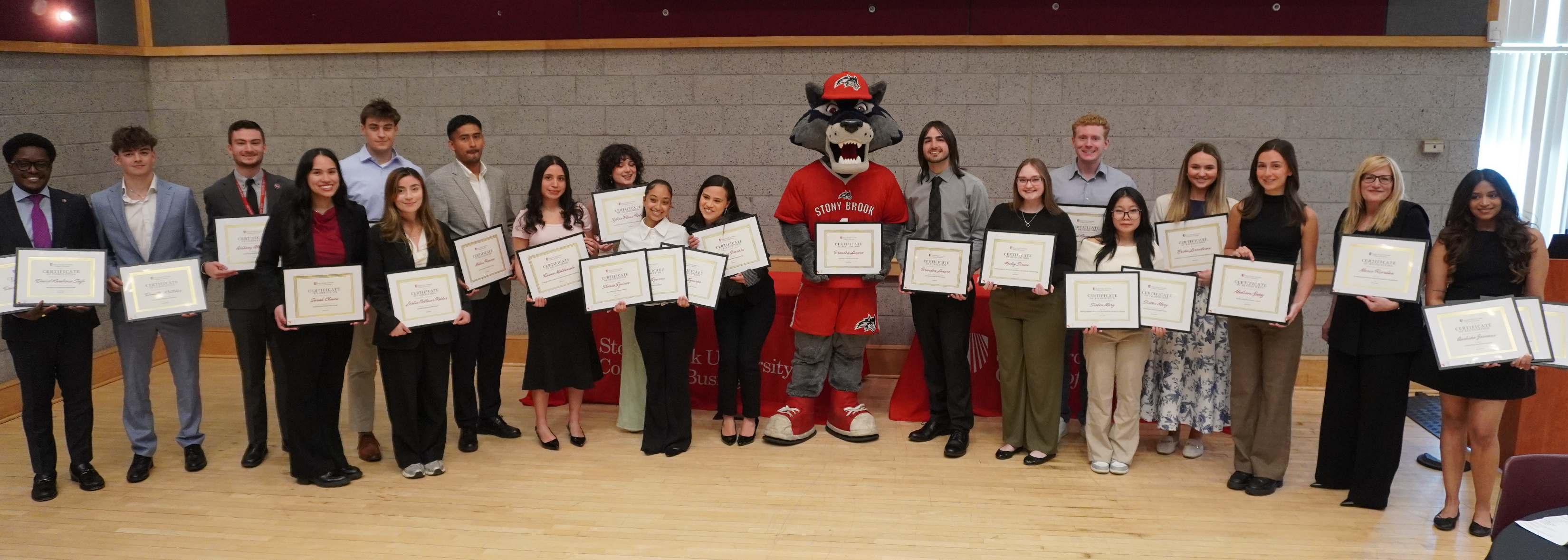 2026 college of business student awards winners group photo