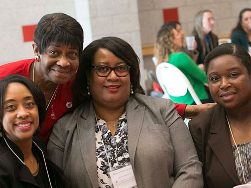 Group of professionals at a conference