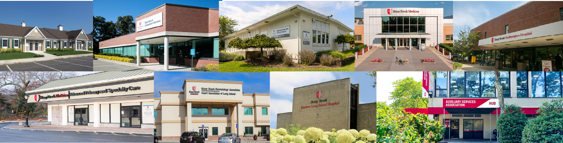 Collage of facilities operated by affiliated organizations including Southampton Hospital, Eastern Long Island Hospital and the ASA Hub