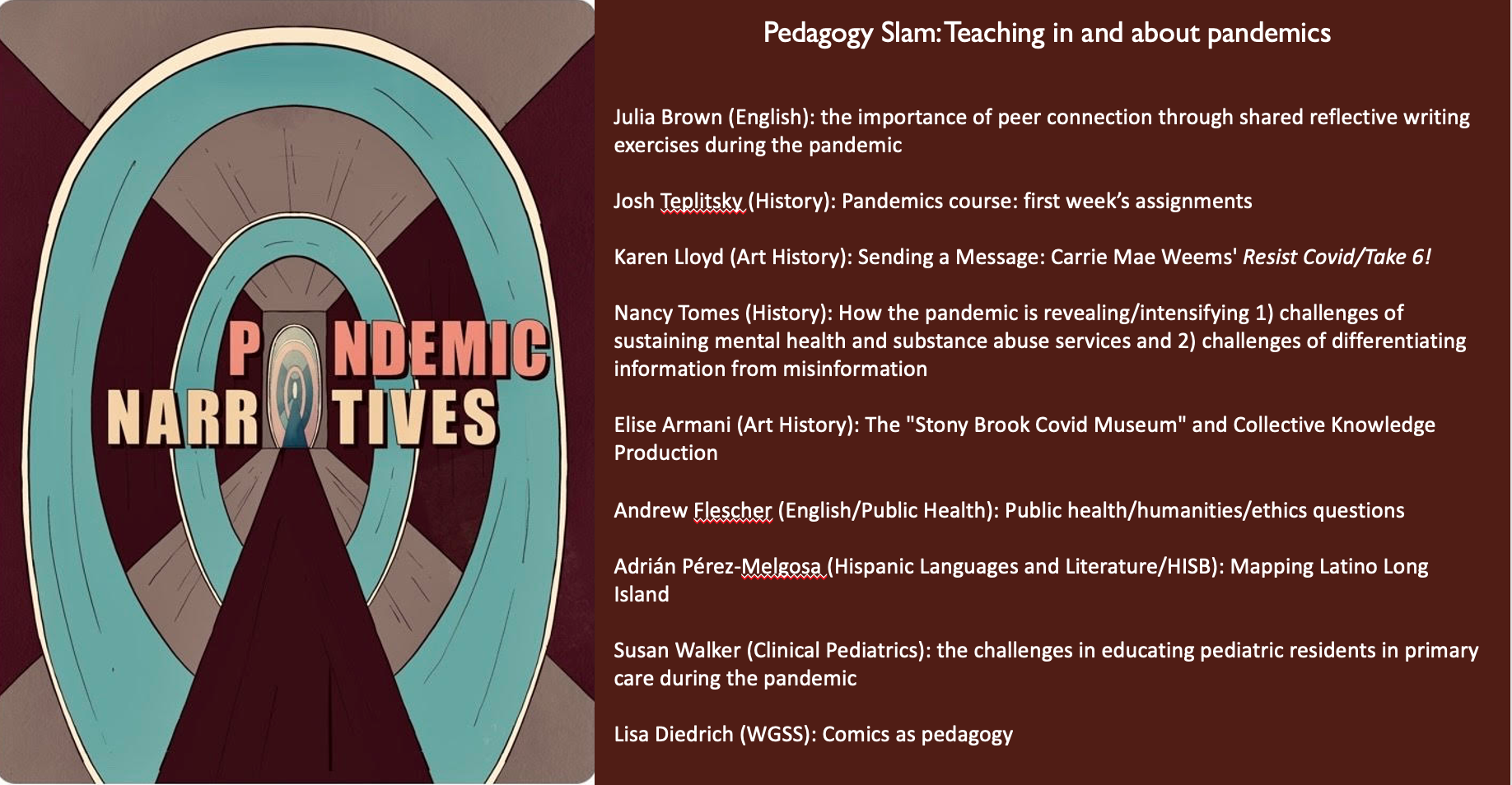 Pedagogy Slam Line Up