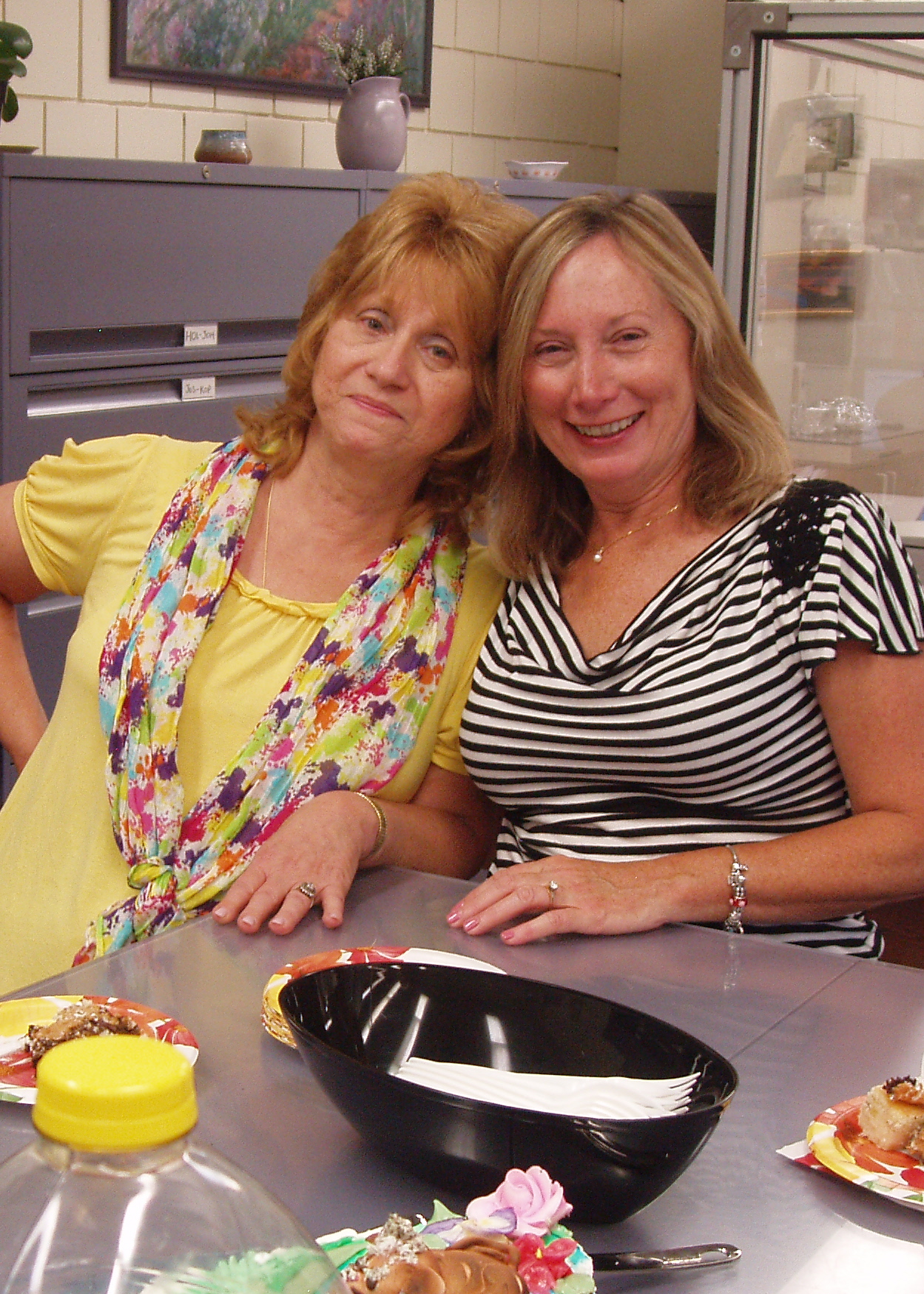 Photo of Pat Peiliker with Elaine Larsen, from summer 2010