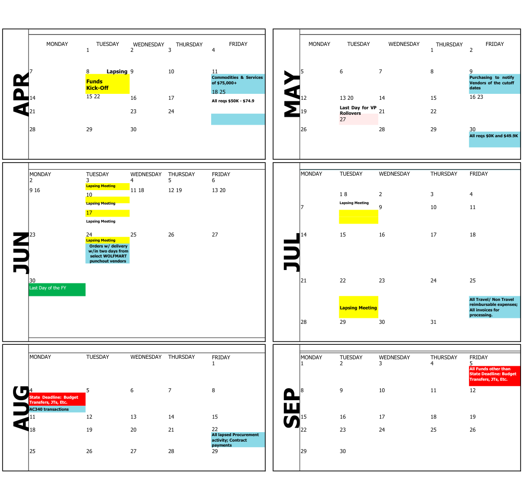 image of the 2024-25 lapsing calendar