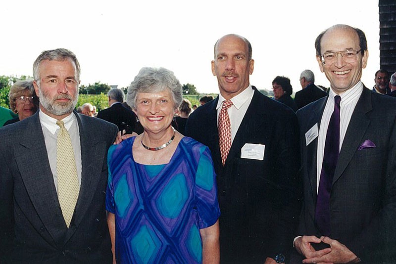 Tim Bishop, Mary Welker, Robert FX Sillerman and David Steinberg in an undated photo.