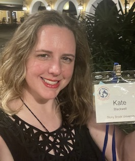 Caitlin Blackwell at Scientific Committee on Antarctic Research Open Science Conference.