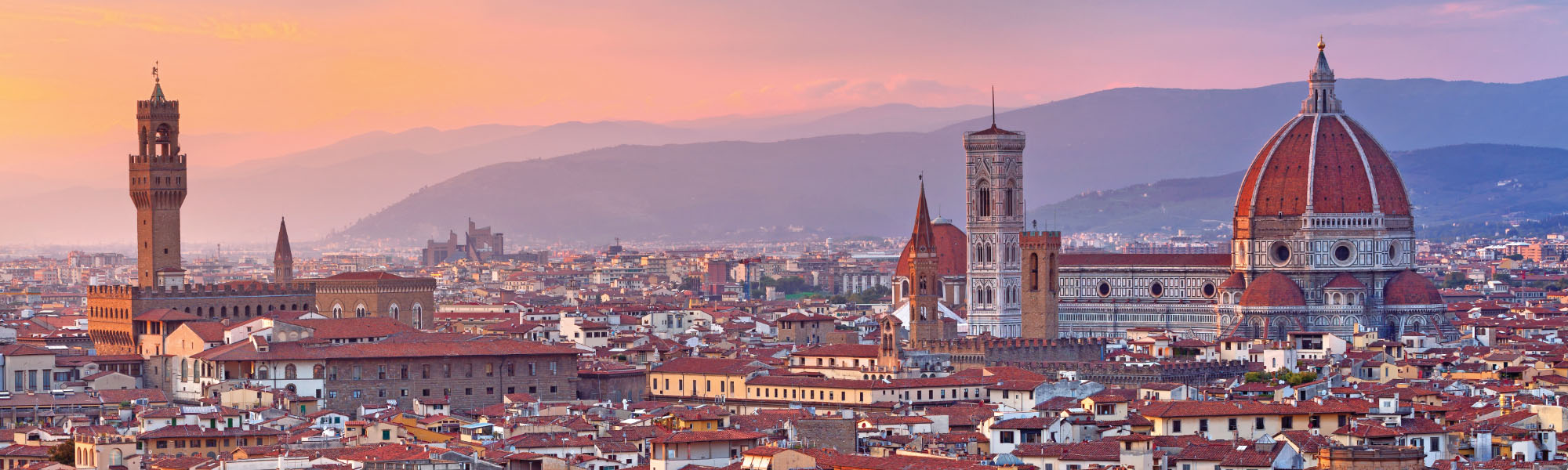 Aerial image of Florence Italy
