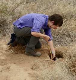 Mae Saslaw conducting fieldwork in Turkana Basin