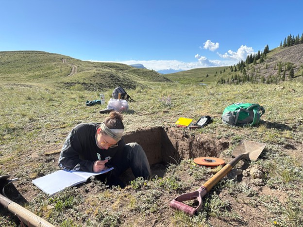 Victoria Castle in Black Mountain Colorado conducting field work