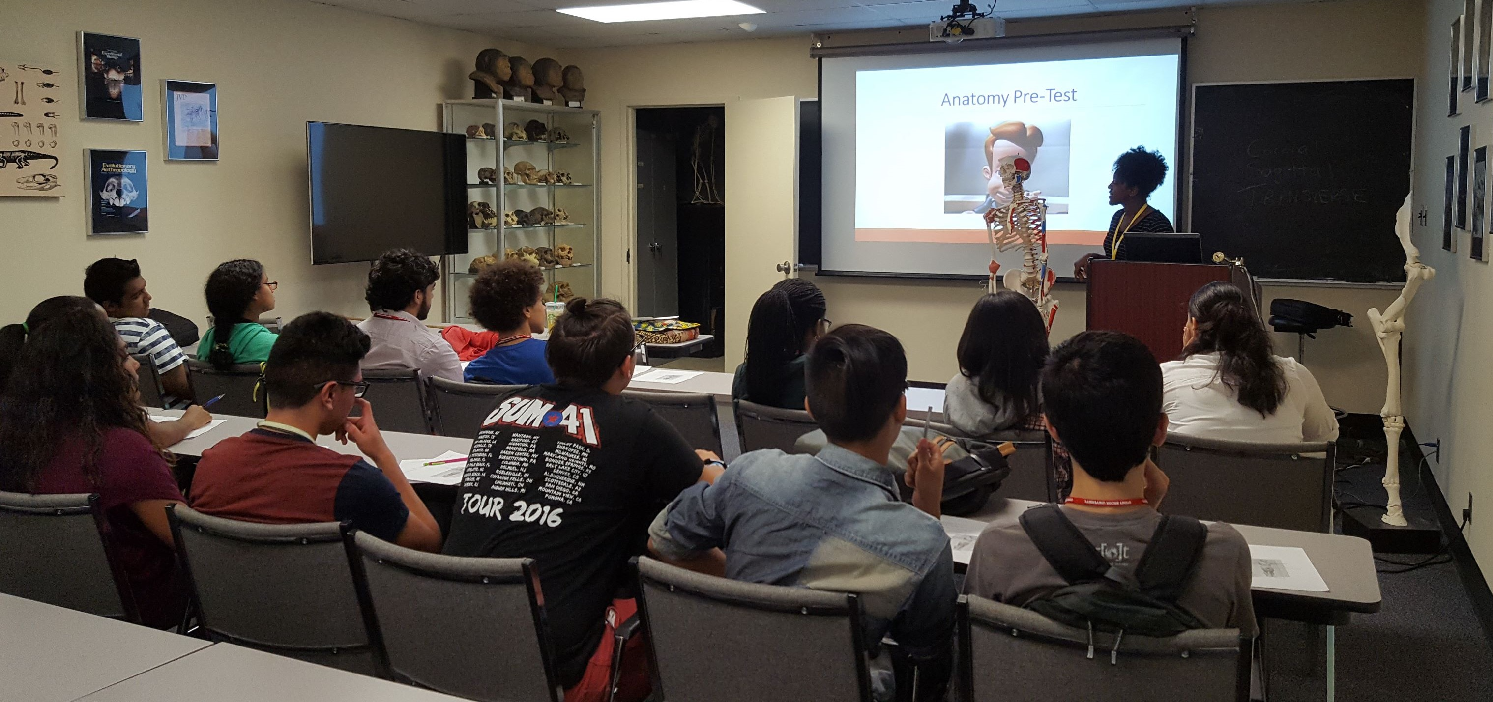 Students taking part in the STEP biological anthropology program
