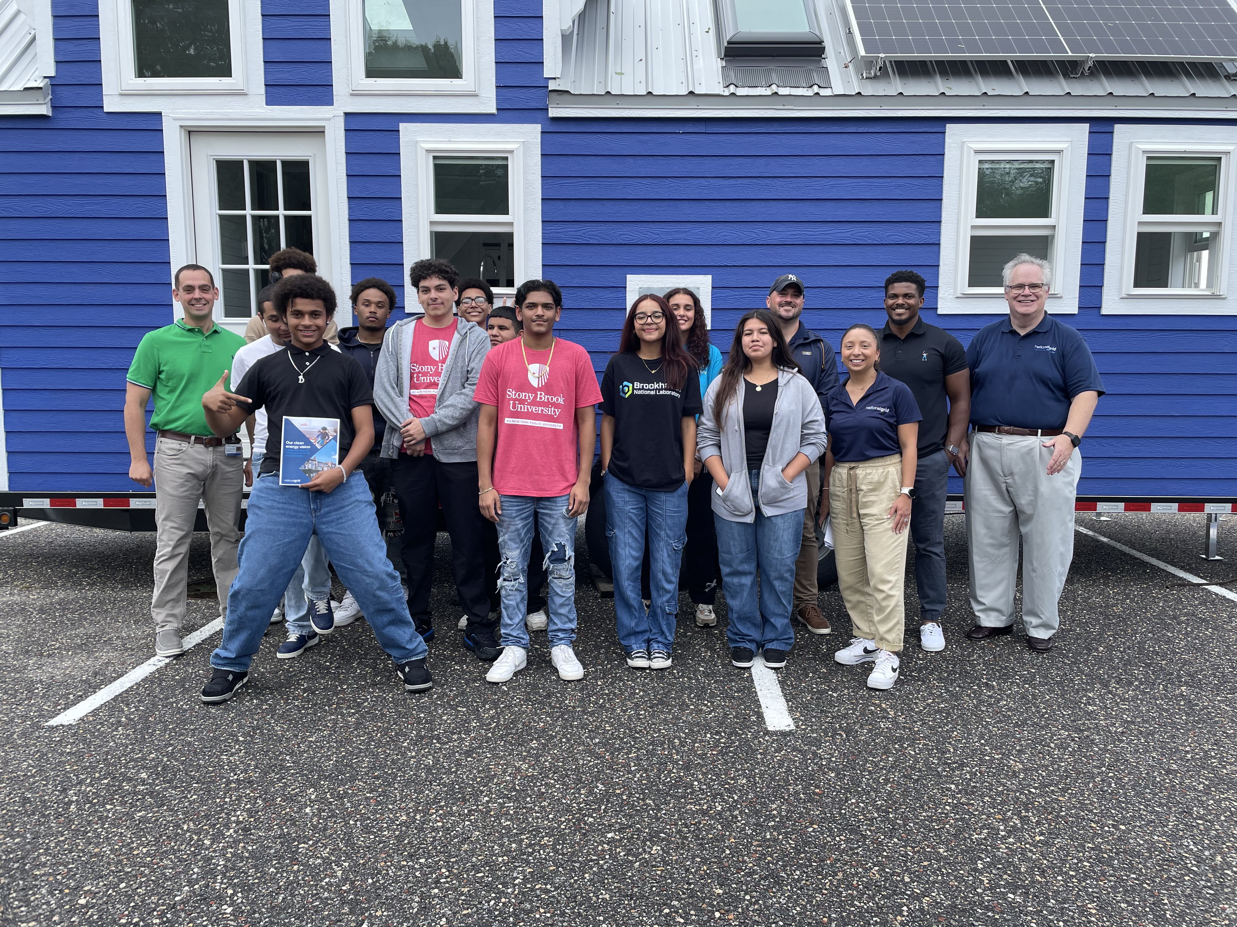 students in tiny home