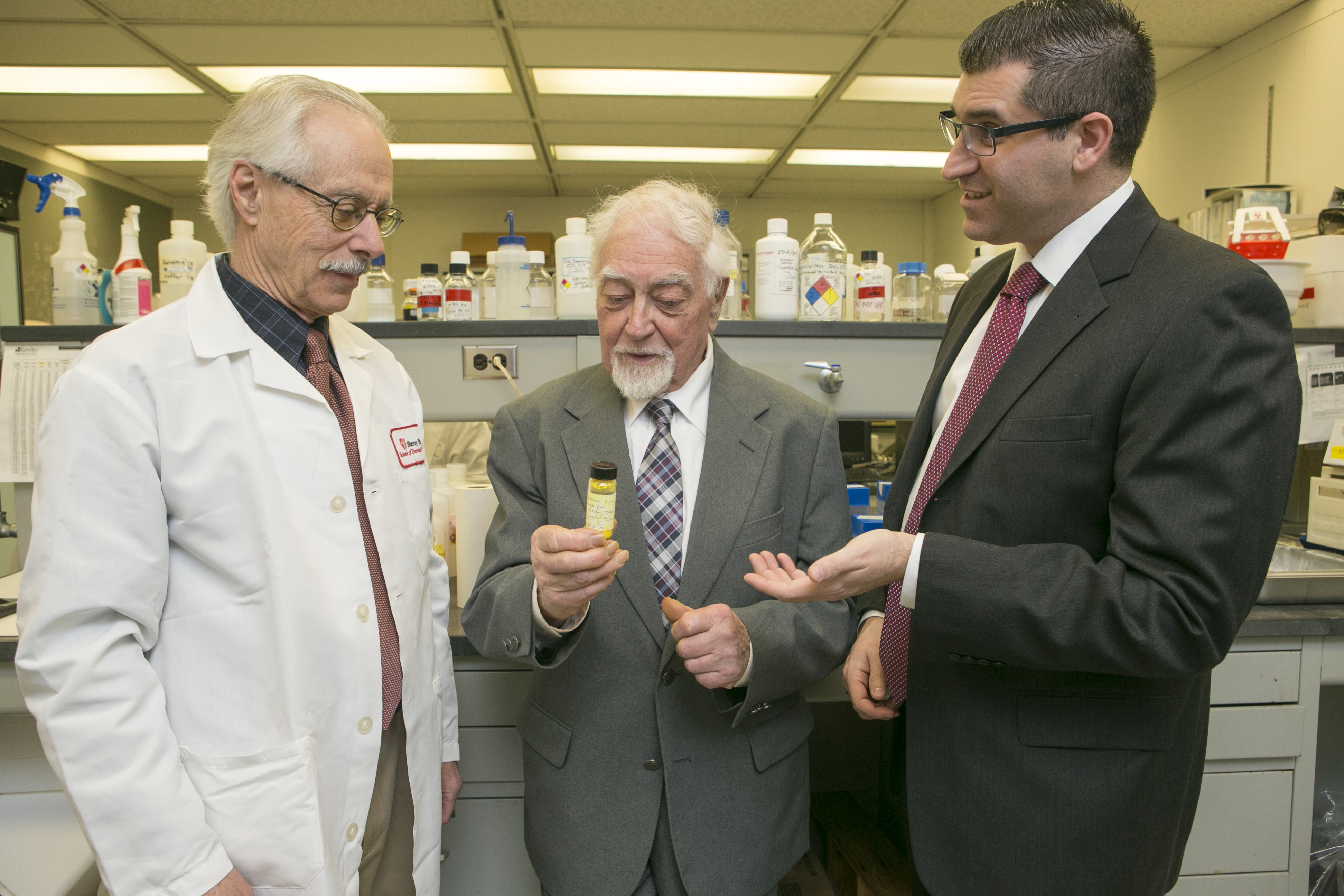 Dr. Lorne Golub in lab