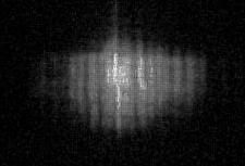Diffraction pattern caused by sinusoidal linear zone plate