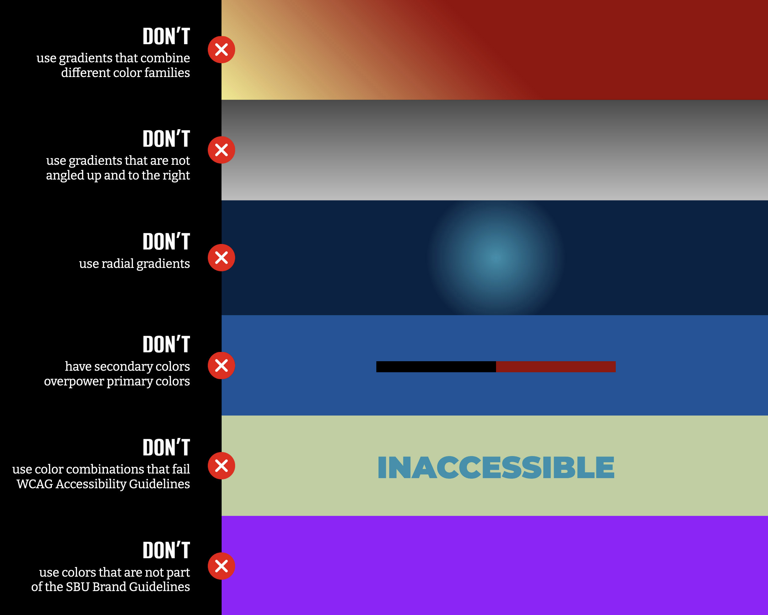 colors not to use