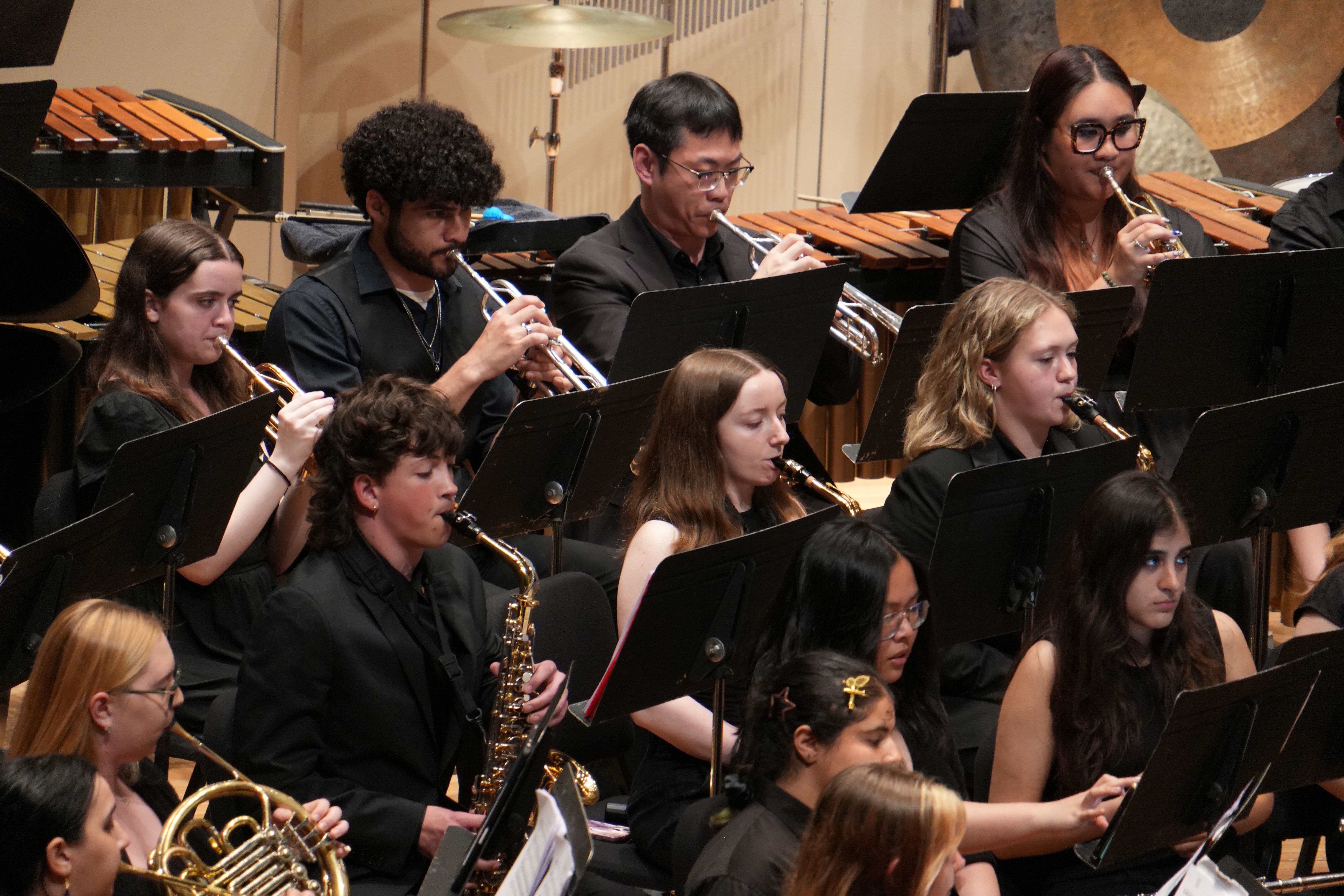 wind ensemble saxophones