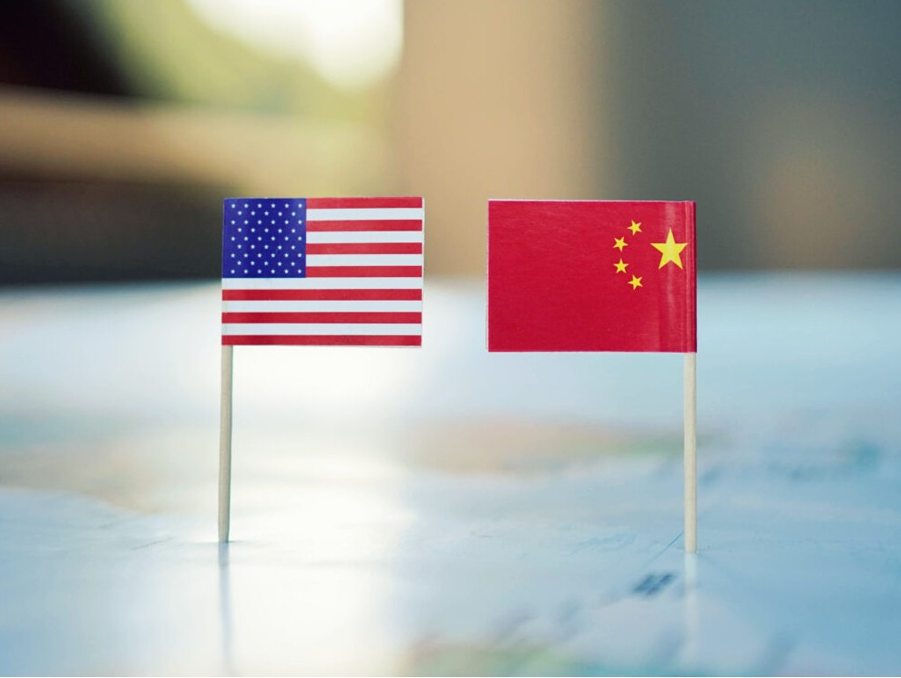 uc US and China flags