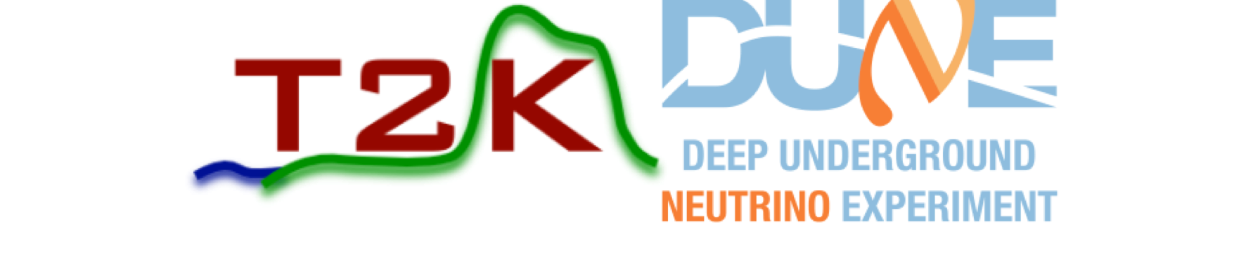 T2K and DUNE experiment logos