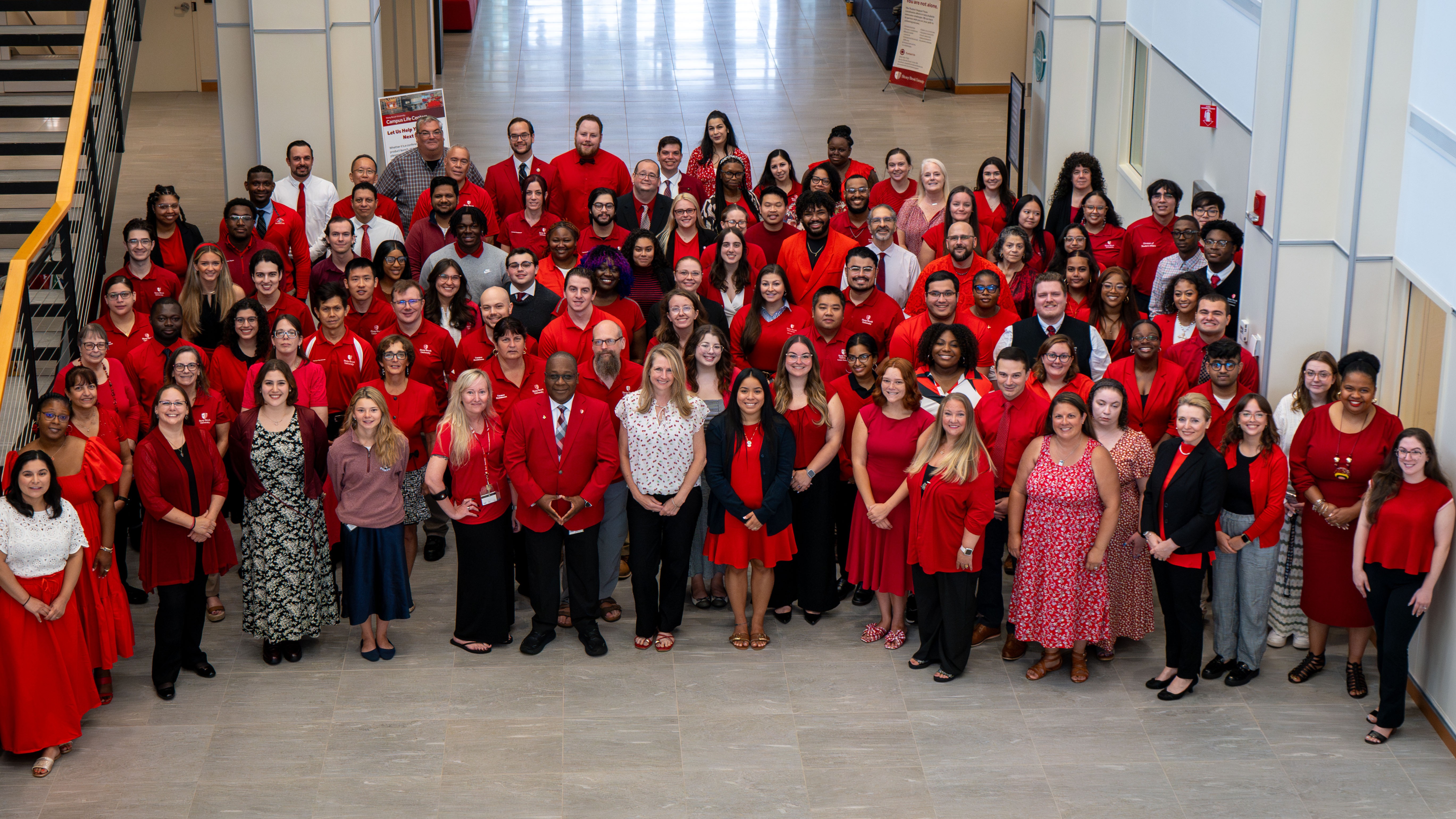campus residences staff group photo