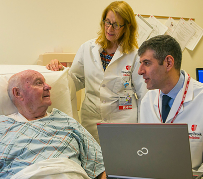 doctors and patient talking