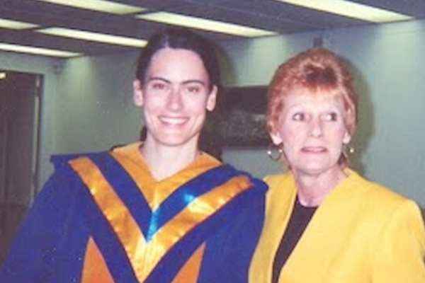 Anitra Ingalls at graduation with Joanne Cosgrove Anitra Ingalls at graduation with Joanne Cosgrove