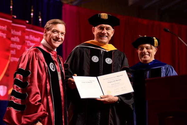 Greg Marshall receives his honorary doctorate Greg Marshall receives his honorary doctorate