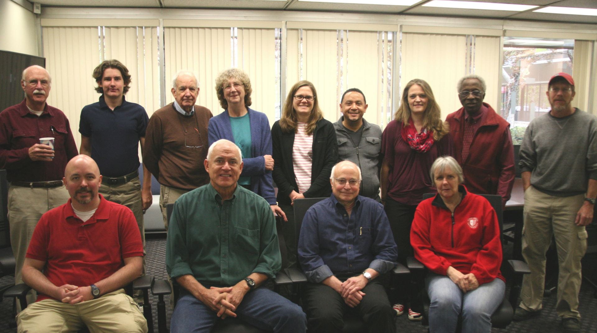 Greg Marshall with his son and SoMAS faculty and staff in 2017, when Marshall was nominated as the Okubo Scholar. Greg Marshall with his son and SoMAS faculty and staff in 2017, when Marshall was nominated as the Okubo Scholar.