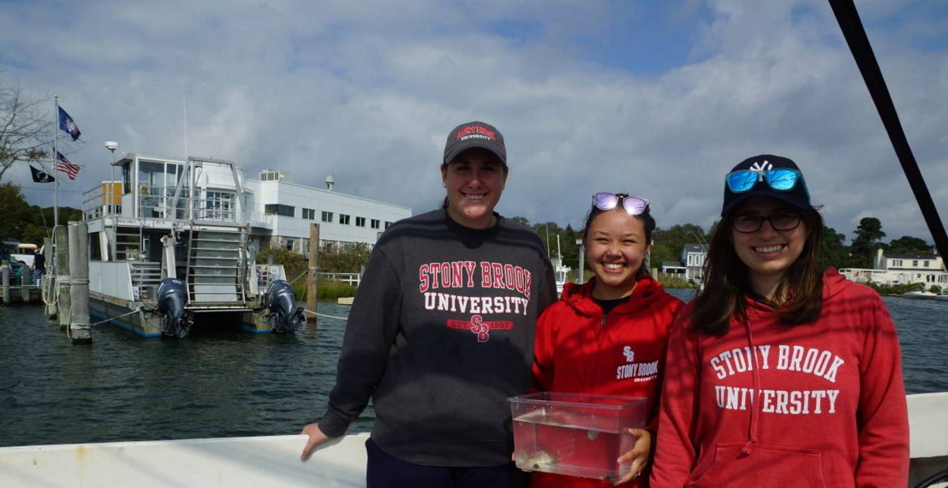 Students at the Marine Sciences Center in Southampton