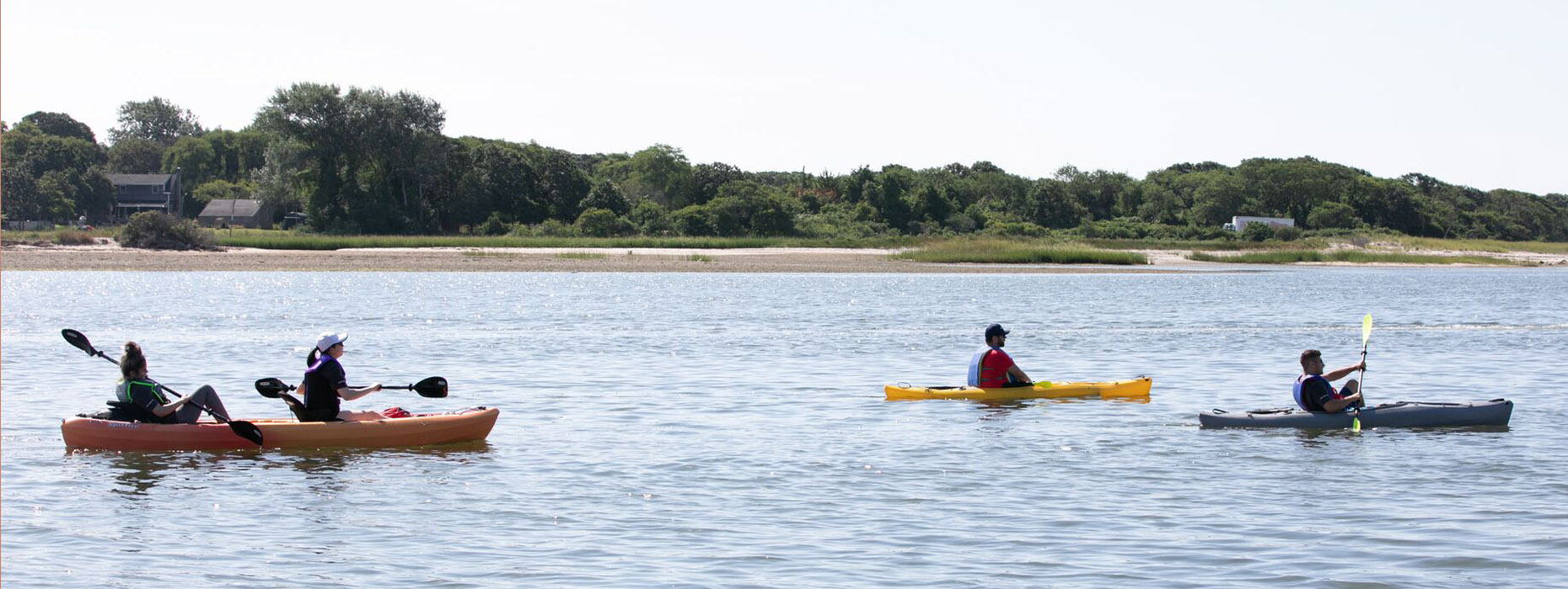 Stony Brook Southampton students kayaking