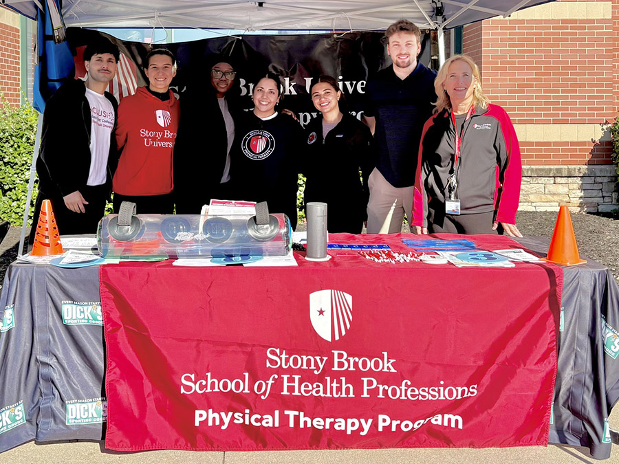 Stony Brook Southampton Physical Therapy recruitment booth