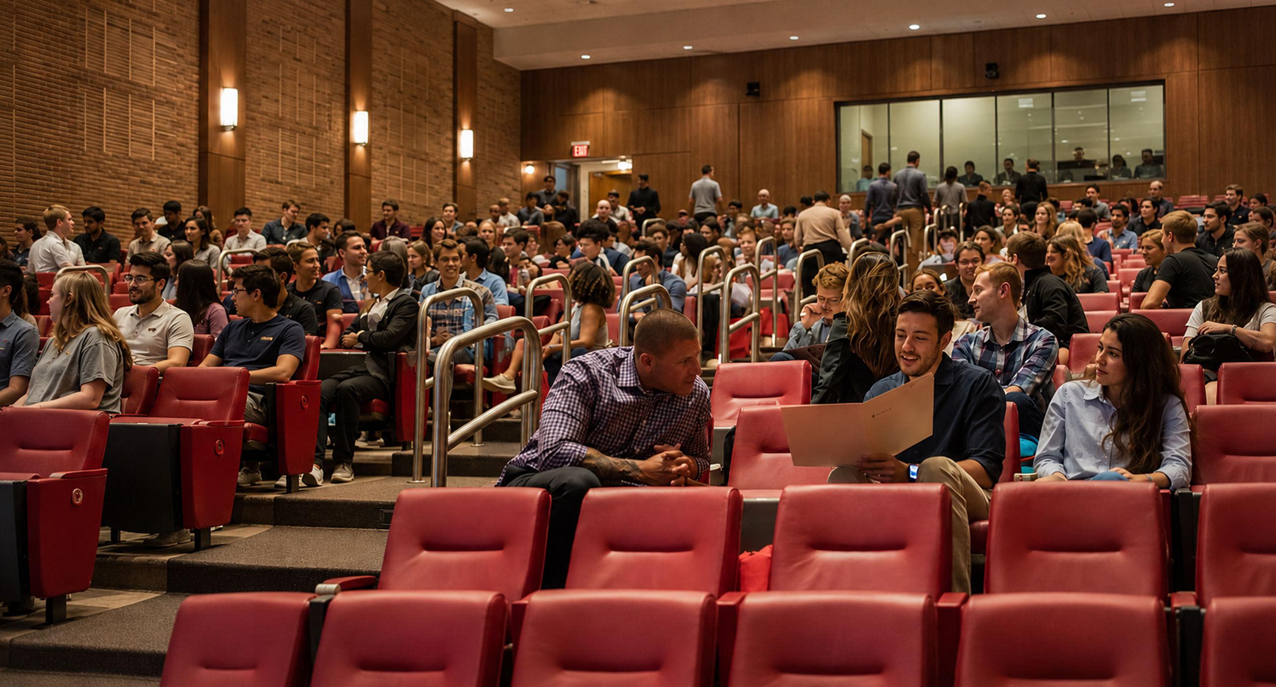 Students in auditorium